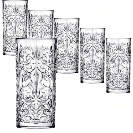 Rcr Bicchiere Per Aperitivi In Cristallo Tattoo Da 37Cl Set 6Pz - Splendente Elegante Per Acqua, Aperitivi, Da Ristorante, Casa