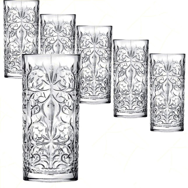 Rcr Bicchiere Per Aperitivi In Cristallo Tattoo Da 37Cl Set 6Pz - Splendente Elegante Per Acqua, Aperitivi, Da Ristorante, Casa