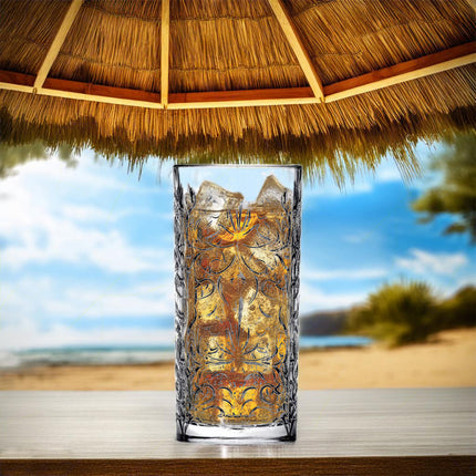 Rcr Bicchiere Per Aperitivi In Cristallo Tattoo Da 37Cl Set 6Pz - Splendente Elegante Per Acqua, Aperitivi, Da Ristorante, Casa
