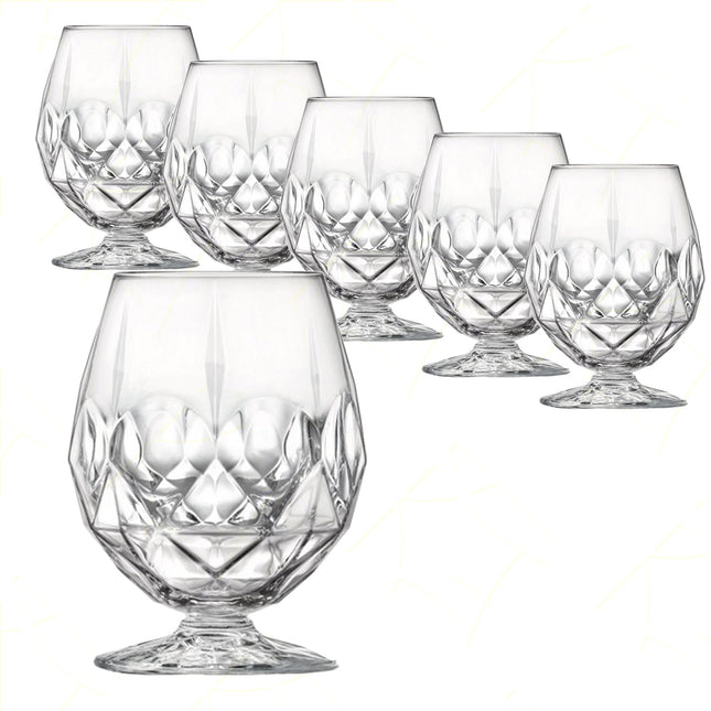 Rcr Calice Acqua O Aperitivi In Cristallo Da 53Cl Alkemist Stemless Set 6Pz - Senza Stelo Splendente Elegante Per Dessert, Frutta, Aperitivi, Ristorante, Bar