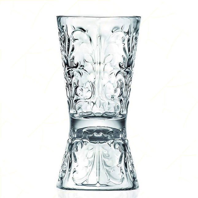 Rcr Bicchiere Per Shot O Jigger A Clessidra In Cristallo Da 3Cl - 6Cl Tattoo Clessidra Tumbler - Splendente Elegante Per Cocktail, Degustazione, Distillati, Barman, Mixology