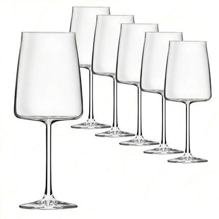 Rcr Calice Vino In Cristallo Essential Set 6Pz - Splendente Elegante Per Vino, Champagne, Ristorante RCR Cristallerie