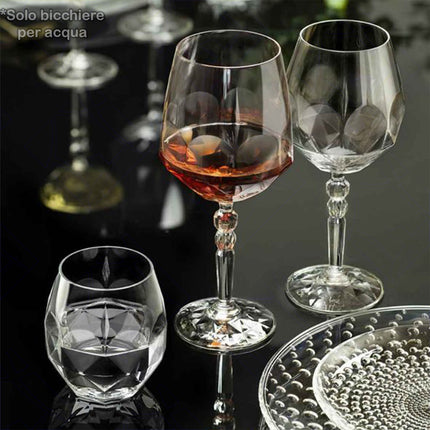Rcr Bicchiere Acqua In Cristallo Alkemist Dof Da 38Cl Set 6Pz - Splendente Elegante Per Acqua, Aperitivi, Da Ristorante, Casa RCR Cristallerie