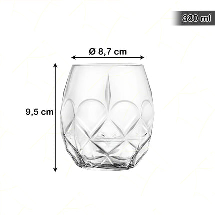 Rcr Bicchiere Acqua In Cristallo Alkemist Dof Da 38Cl Set 6Pz - Splendente Elegante Per Acqua, Aperitivi, Da Ristorante, Casa RCR Cristallerie