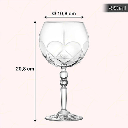 Rcr Calice Per Aperitivi In Cristallo Da 58Cl Alkemist Set 6Pz - Splendente Elegante Per Dessert, Frutta, Aperitivi, Ristorante, Bar