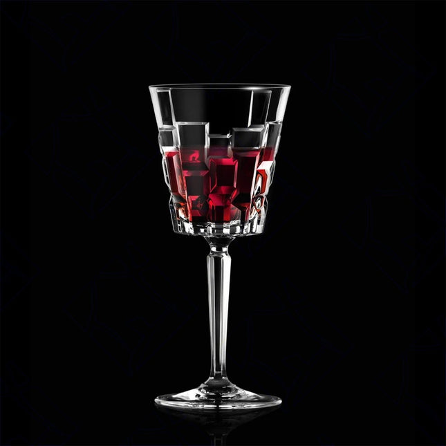Rcr Calice Vino In Cristallo Etna Set 6Pz - Splendente Elegante Per Vino, Champagne, Ristorante RCR Cristallerie