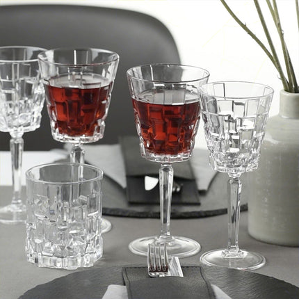 Rcr Calice Vino In Cristallo Da 28Cl Etna Set 6Pz - Splendente Elegante Per Vino, Champagne, Ristorante