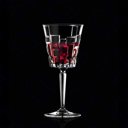 Rcr Calice Vino In Cristallo Da 20Cl Etna Set 6Pz - Splendente Elegante Per Vino, Champagne, Ristorante
