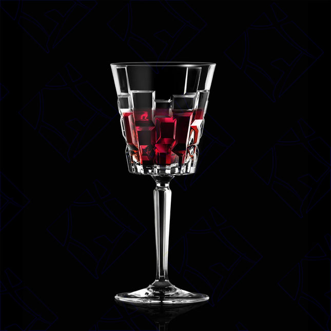 Rcr Calice Vino In Cristallo Da 20Cl Etna Set 6Pz - Splendente Elegante Per Vino, Champagne, Ristorante