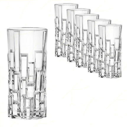 Rcr Bicchiere Per Aperitivi In Cristallo Etna Da 34Cl Set 6Pz - Splendente Elegante Per Acqua, Aperitivi, Da Ristorante, Casa
