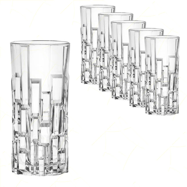 Rcr Bicchiere Per Aperitivi In Cristallo Etna Da 34Cl Set 6Pz - Splendente Elegante Per Acqua, Aperitivi, Da Ristorante, Casa