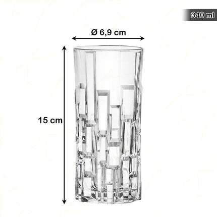 Rcr Bicchiere Per Aperitivi In Cristallo Etna Dof Set 6Pz - Splendente Elegante Per Acqua, Aperitivi, Da Ristorante, Casa RCR Cristallerie