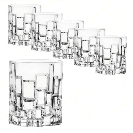 Rcr Bicchiere Per Aperitivi In Cristallo Etna Dof Da 33Cl Set 6Pz - Splendente Elegante Per Acqua, Aperitivi, Da Ristorante, Casa