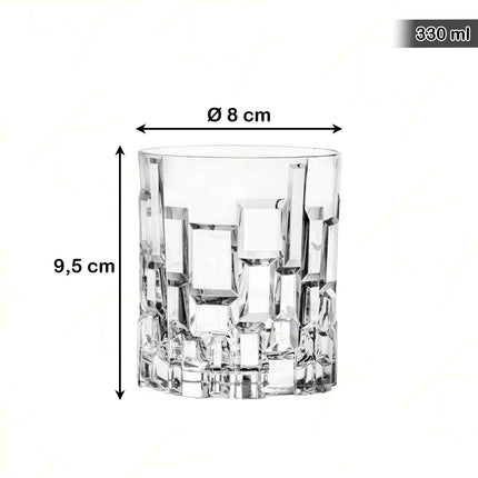 Rcr Bicchiere Per Aperitivi In Cristallo Etna Dof Da 33Cl Set 6Pz - Splendente Elegante Per Acqua, Aperitivi, Da Ristorante, Casa