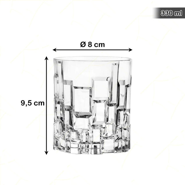 Rcr Bicchiere Per Aperitivi In Cristallo Etna Dof Set 6Pz - Splendente Elegante Per Acqua, Aperitivi, Da Ristorante, Casa - Tutto Tutto Meno Meno®