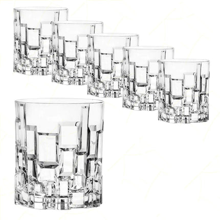 Rcr Bicchiere Per Aperitivi In Cristallo Etna Dof Set 6Pz - Splendente Elegante Per Acqua, Aperitivi, Da Ristorante, Casa RCR Cristallerie