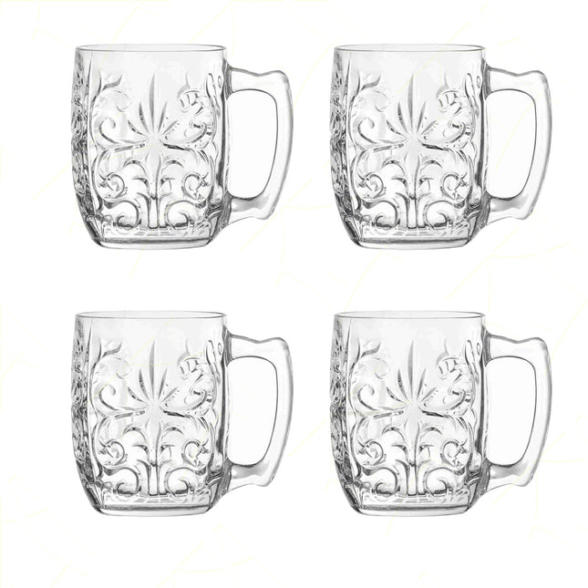 Rcr Bicchiere Per Aperitivi In Cristallo Tattoo Mule Da 42Cl Set 4Pz - Splendente Elegante Per Acqua, Aperitivi, Da Ristorante, Casa