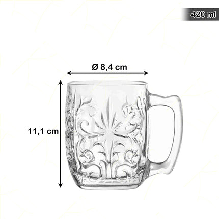 Rcr Bicchiere Per Aperitivi In Cristallo Tattoo Mule Da 42Cl Set 4Pz - Splendente Elegante Per Acqua, Aperitivi, Da Ristorante, Casa RCR Cristallerie