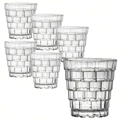 Rcr Bicchiere Acqua In Cristallo Stack Dof Da 32Cl Set 6Pz - Splendente Elegante Per Acqua, Aperitivi, Da Ristorante, Casa