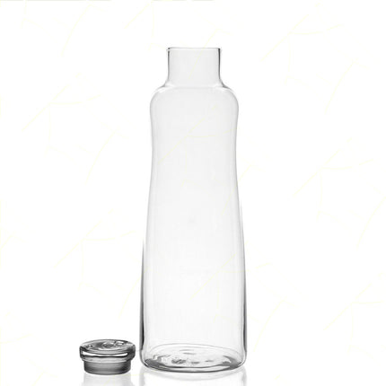 Rcr Bottiglia In Vetro Da 1.09 Litri Con Tappo Eco Water - Ergonomica, Elegante, Brillante, Per Ristorante, Bar, Casa RCR Cristallerie
