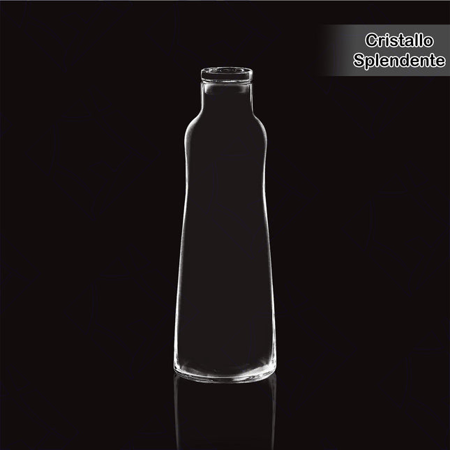 Rcr Bottiglia In Vetro Da 1.09 Litri Con Tappo Eco Water - Ergonomica, Elegante, Brillante, Per Ristorante, Bar, Casa