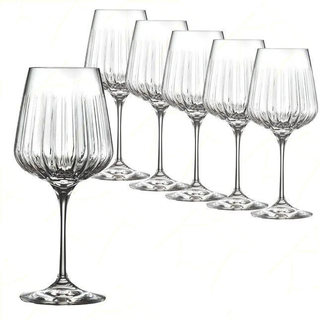 Rcr Bicchiere Per Aperitivi In Cristallo Timeless Spritz Da 49Cl Set 6Pz - Splendente Elegante Per Acqua, Aperitivi, Da Ristorante, Casa
