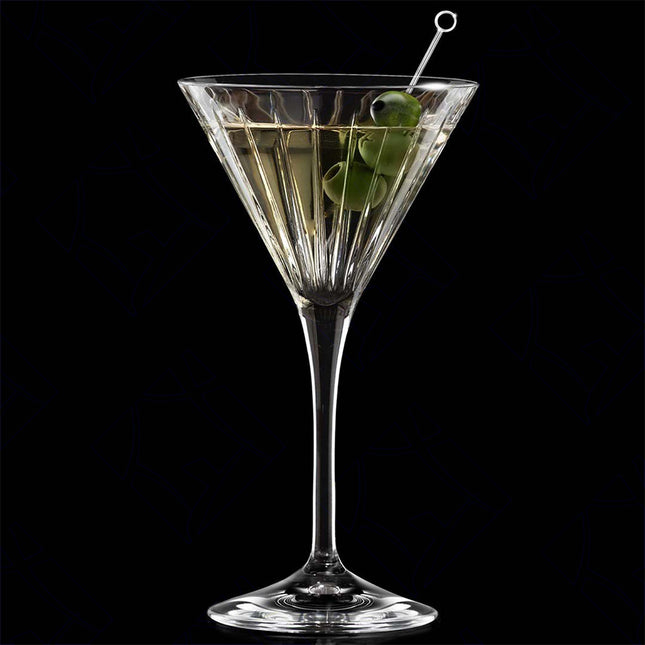 Rcr Calice Per Aperitivi In Cristallo Martini Da 21Cl Set 6Pz - Splendente Elegante Per Acqua, Aperitivi, Da Ristorante, Casa