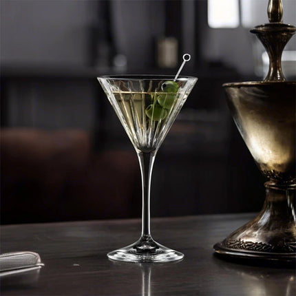 Rcr Calice Per Aperitivi In Cristallo Martini Da 21Cl Set 6Pz - Splendente Elegante Per Acqua, Aperitivi, Da Ristorante, Casa