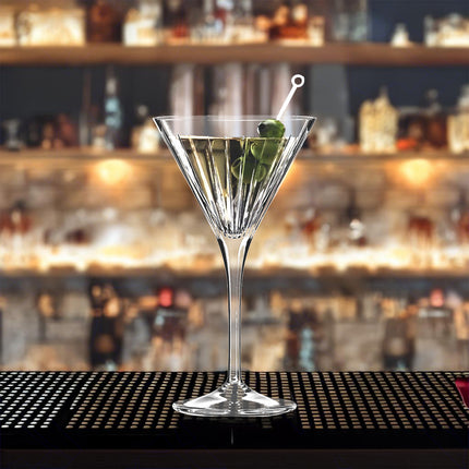 Rcr Calice Per Aperitivi In Cristallo Martini Da 21Cl Set 6Pz - Splendente Elegante Per Acqua, Aperitivi, Da Ristorante, Casa
