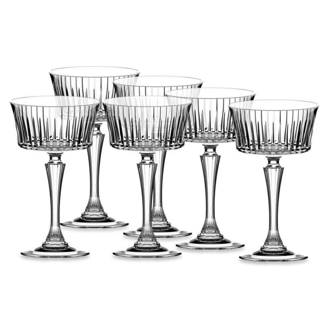 Rcr Calice Per Aperitivi In Cristallo Timeless Da 26Cl Set 6Pz - Splendente Elegante Per Acqua, Aperitivi, Da Ristorante, Casa