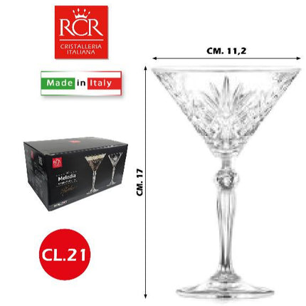 Rcr Calice "Melodia": L'Eleganza Vintage Per I Tuoi Cocktail Più Raffinati