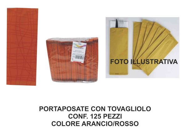 Buste Portaposate Carta Aran/Ros. Conf. 125 Pz. R.C. Table Top
