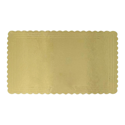 Vassoi Sottotorta Rettangolari Oro in Cartone per Alimenti 15x30 25x35 30x40 Cm Real Dream