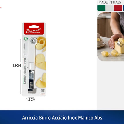 Arriccia Burro Acciaio Inox Manico Abs Rigamonti