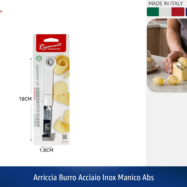 Arriccia Burro Acciaio Inox Manico Abs Rigamonti