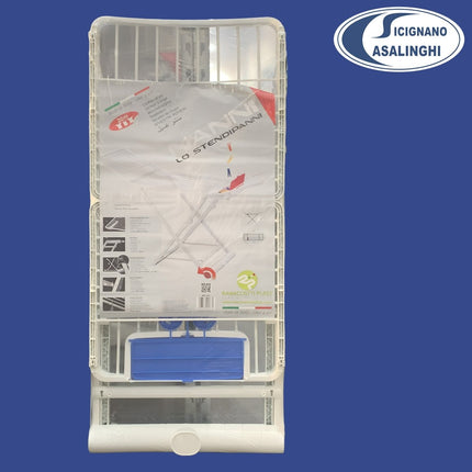 Ramacciotti Plast Stendibiancheria Nanni 20 Metri con Portamollette e Ruote – Struttura Pieghevole Salvaspazio, Solida e Resistente, Dimensioni 115x175x55 cm Ramacciotti Plast