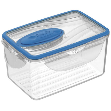 Contenitore Ermetico Kappa con Valvola – Chiusura Sigillata Anti‑Odore per Frigo, Freezer e Microonde, Lavabile in Lavastoviglie, BPA Free, Made in Italy 0.3 L Ecoplast