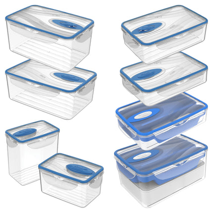 Contenitore Ermetico Kappa con Valvola – Chiusura Sigillata Anti‑Odore per Frigo, Freezer e Microonde, Lavabile in Lavastoviglie, BPA Free, Made in Italy Ecoplast