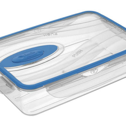 Contenitore Ermetico Kappa con Valvola – Chiusura Sigillata Anti‑Odore per Frigo, Freezer e Microonde, Lavabile in Lavastoviglie, BPA Free, Made in Italy 1 L Ecoplast
