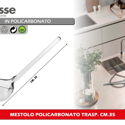 Mestolo Policarbonato Trasp. Cm.35 Biesse