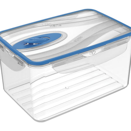 Contenitore Ermetico Kappa con Valvola – Chiusura Sigillata Anti‑Odore per Frigo, Freezer e Microonde, Lavabile in Lavastoviglie, BPA Free, Made in Italy 2.6 L Ecoplast
