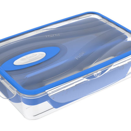 Contenitore Ermetico Kappa con Valvola – Chiusura Sigillata Anti‑Odore per Frigo, Freezer e Microonde, Lavabile in Lavastoviglie, BPA Free, Made in Italy 1 L (Lunch Box) Ecoplast