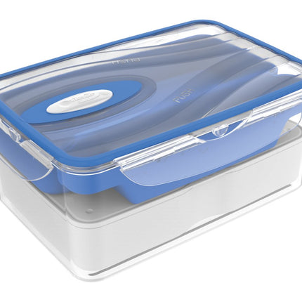 Contenitore Ermetico Kappa con Valvola – Chiusura Sigillata Anti‑Odore per Frigo, Freezer e Microonde, Lavabile in Lavastoviglie, BPA Free, Made in Italy 2 L (Lunch Box) Ecoplast