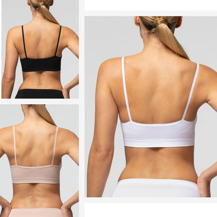Pompea Reggiseno Seamless Senza Ferretto Comodo Microfibra