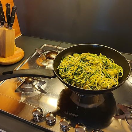 Rigamonti EXPRESS – Tempera Verdure Manuale 2 in 1 per Spaghetti, Tagliatelle, Tagliolini e Sfoglie di Verdure, Uso Domestico e Professionale, Made in Italy Rigamonti