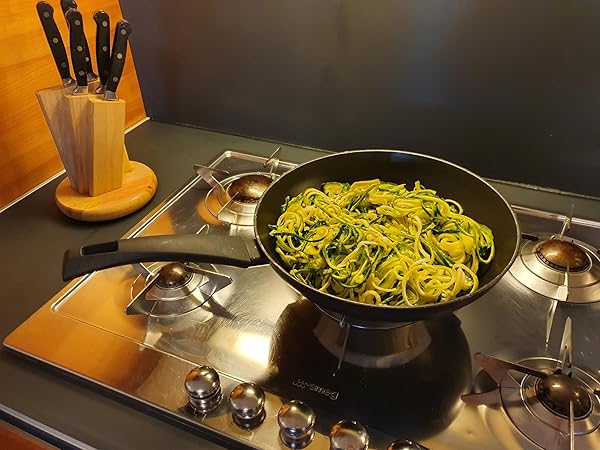 Rigamonti EXPRESS – Tempera Verdure Manuale 2 in 1 per Spaghetti, Tagliatelle, Tagliolini e Sfoglie di Verdure, Uso Domestico e Professionale, Made in Italy Rigamonti