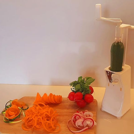 Rigamonti EXPRESS – Tempera Verdure Manuale 2 in 1 per Spaghetti, Tagliatelle, Tagliolini e Sfoglie di Verdure, Uso Domestico e Professionale, Made in Italy Rigamonti