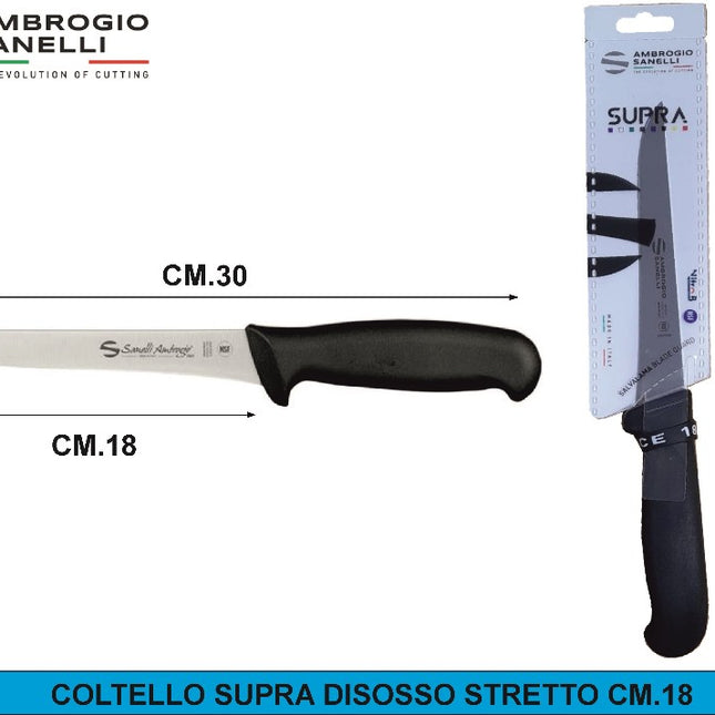 COLTELLO SUPRA DISOSSO STRETTO CM.18 Ambrogio Sanelli