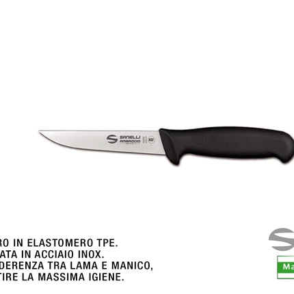 Coltello Supra Disosso Curvo, Retto E Stretto per Disossare Professionali 12 cm Ambrogio Sanelli