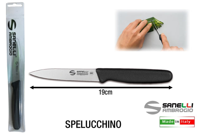 Coltello Supra Spelucchino E Dentato per Uso Cucina Professionale Ambrogio Sanelli
